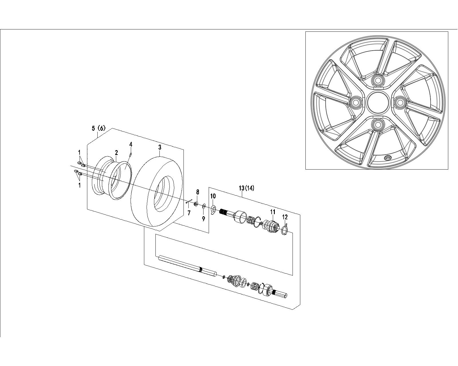 14 REAR WHEEL