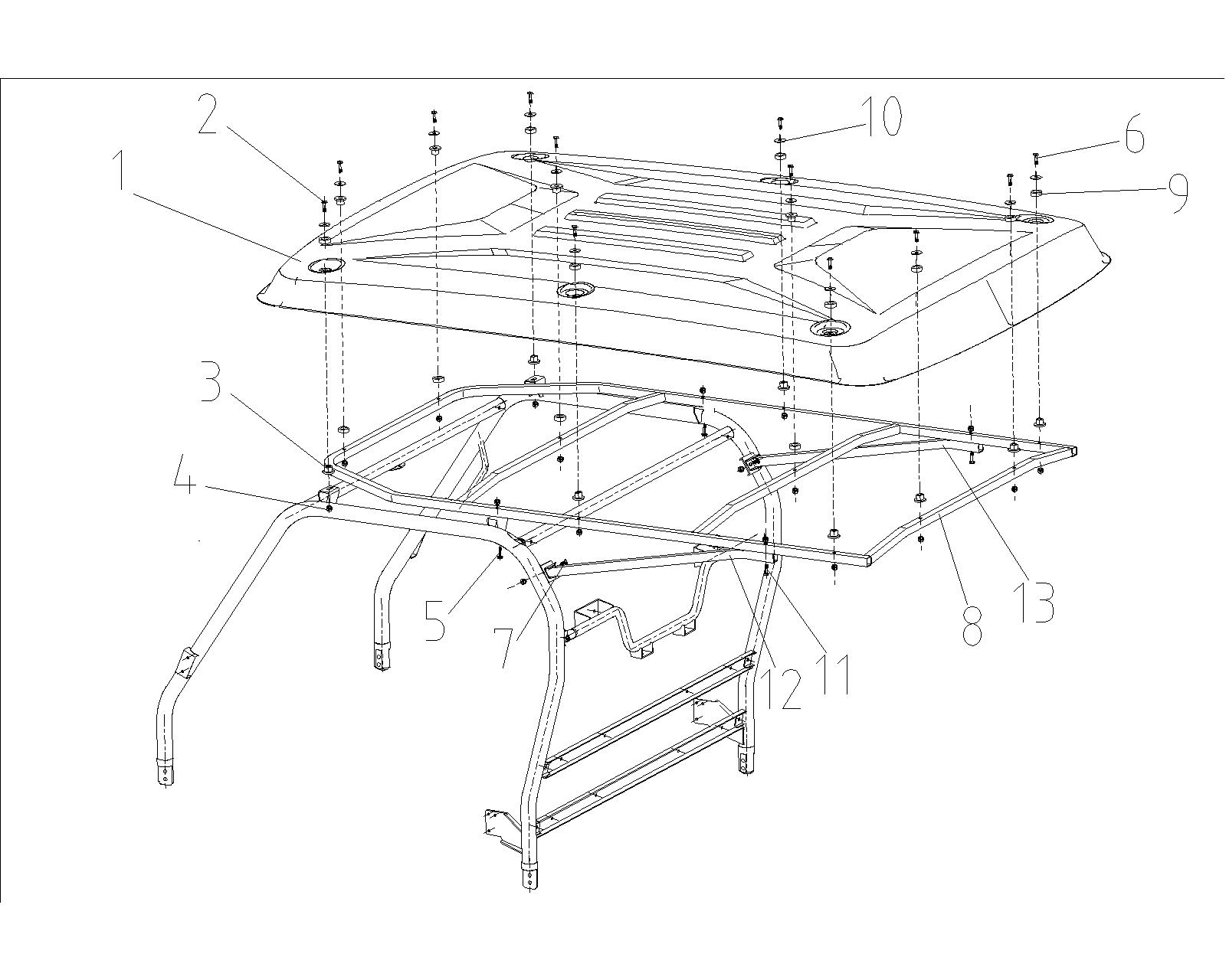 28 EXTENSION ROOF ASSY