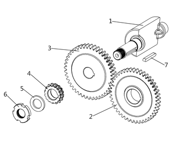 Balance shaft and balance gear