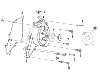 LEFT CRANKCASE COVER