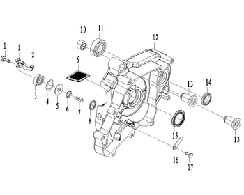 LEFT CRANKCASE