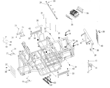FRAME (LONG BENCH SEAT, NEW FACE)