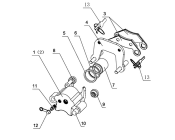 BRAKE CALIPER, RR