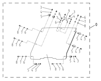 WINDSHIELD (LONG BENCH SEAT)
