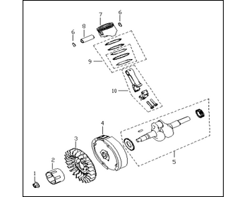 4 BRANCE FLYING WHEEL