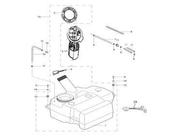 12 FUEL TANK(with Fuel Filter)