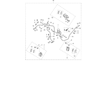 23 HYDRAULIC BRAKE SUBASSEMBLY