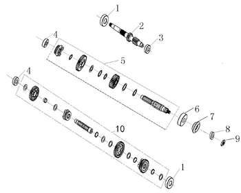 11 Gearbox, secondary gearset
