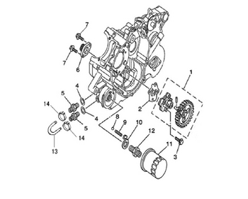 13 OIL PUMP FILTER