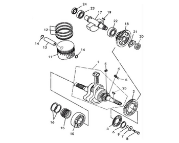 7 CRANKSHAFT PISTON