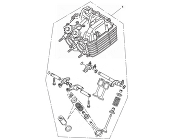 1 Cylinder head assembly