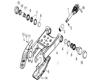 6 SWINGARM ASSY