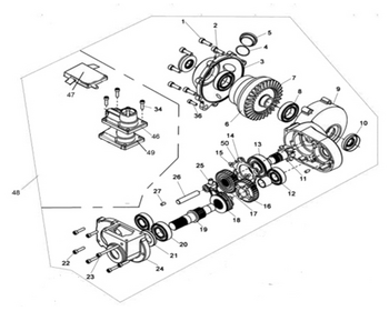40 FRONT GEAR-BOX (FOR 4WD)