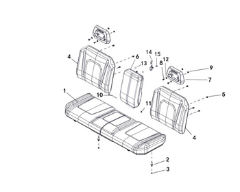 3 Seat Assy