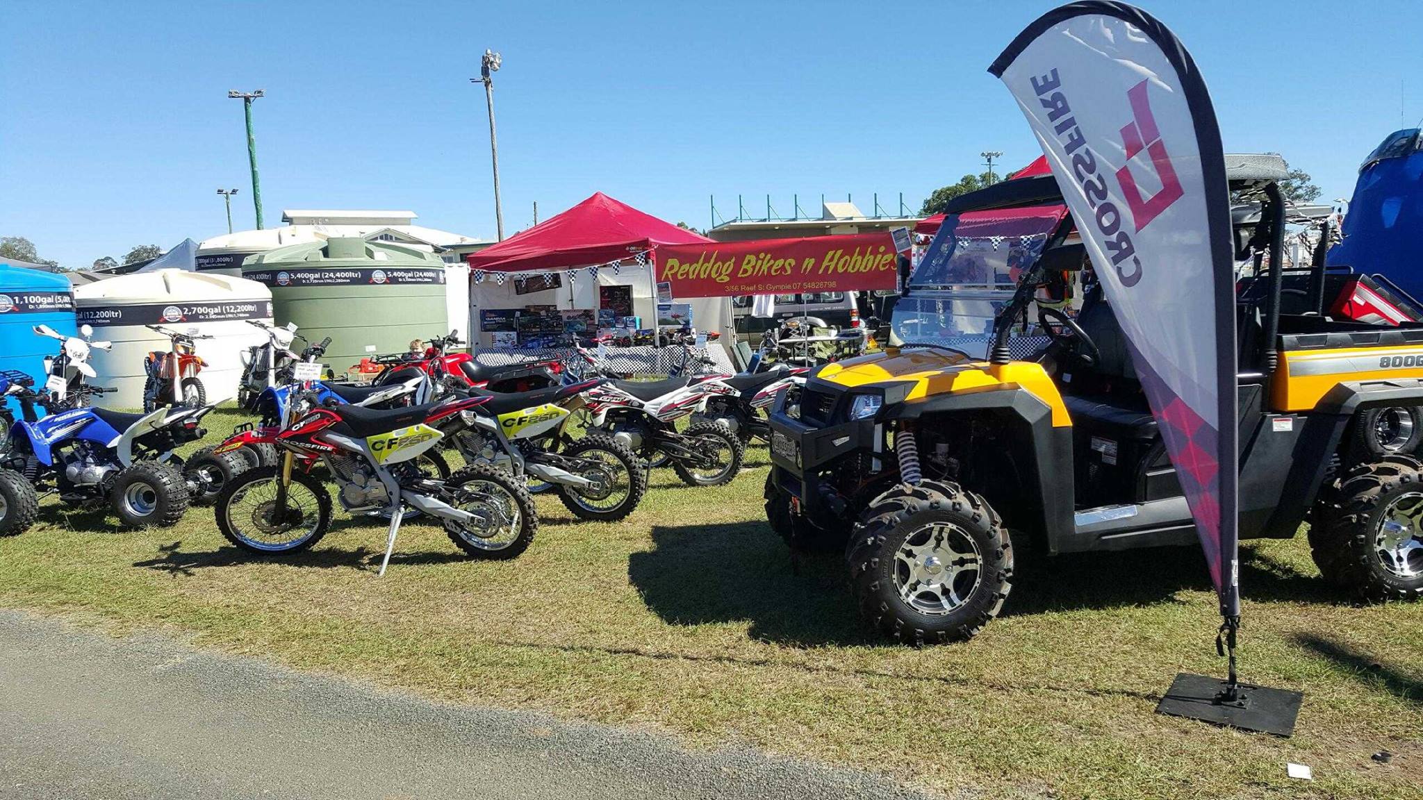 Crossfire Bikes at Gympie Show NOW!