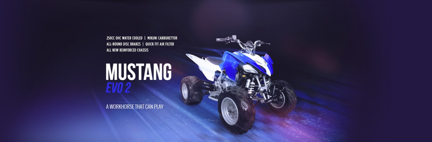 Brand New Crossfire Mustang Evo 2 2015 Model Quad Bike/ATV