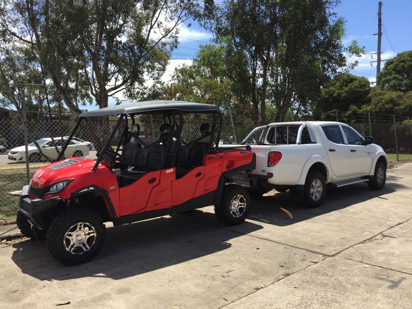 Presenting: Mitsubishi Triton vs Long Wheel Base Crossfire 1100GT UTV.