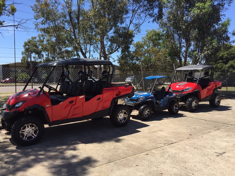 Crossfire UTV Side x Side Family: 1100GT UTV LWB, 200GT SxS, 1100GT UTV