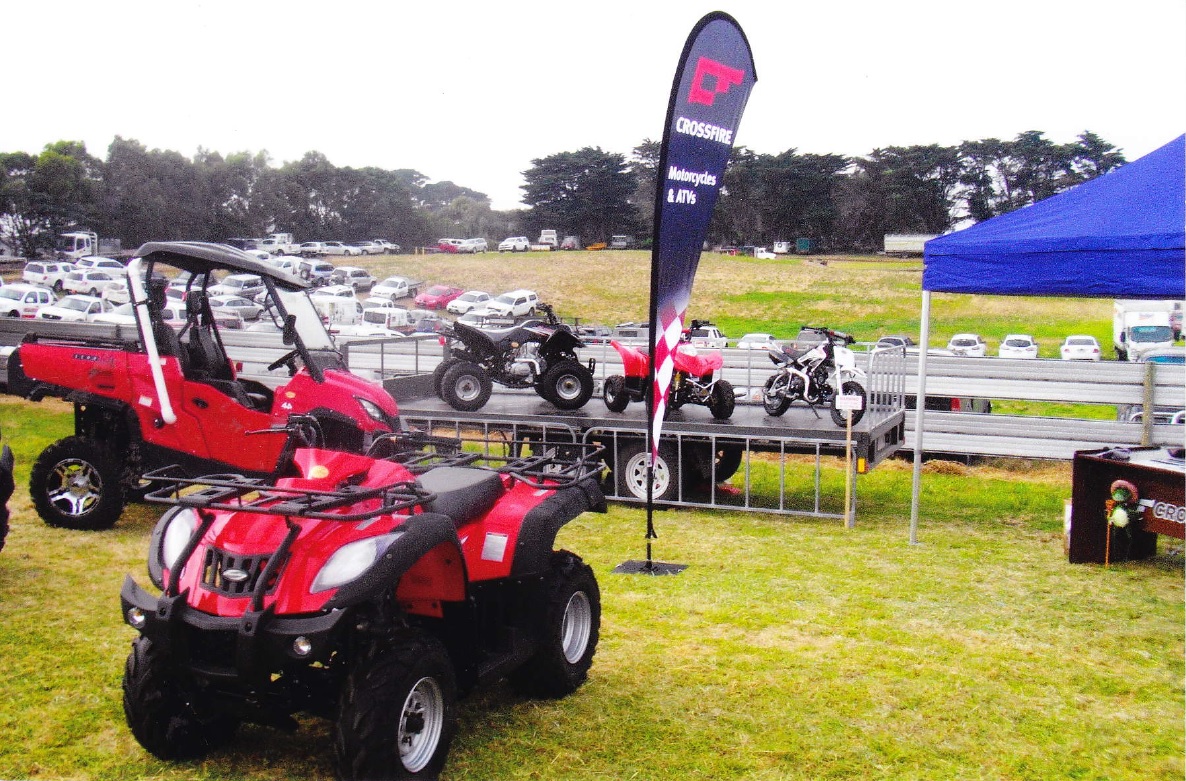Crossfire VIC Dealer, Laang Park Motorcycles @ Sungold Field Days