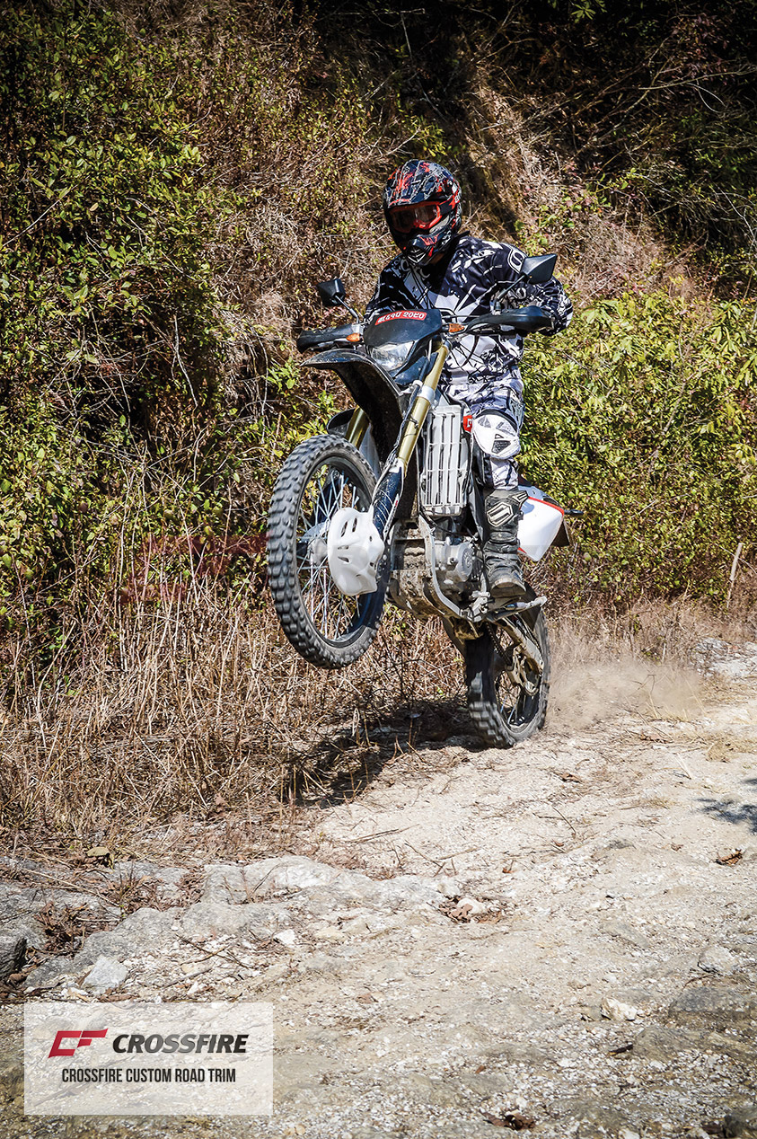 Crossfire XZ250RR in Nepal with Custom Road Trim