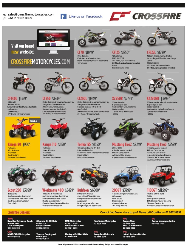 Crossfire HOT Deal: $950* Kanga 90 Promotion - Hurry 1 week left!!!